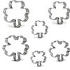 3Pcs Cookie Cutter Patrick's Day Clover Shaped Stainless Steel Mold DIY Cake Sugarcraft Pastry Biscuits Mould  Baking Tool