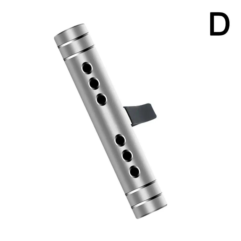 Car Fragrance Vent Clip Cylindrical Essential Oil Car Diffuser Air Freshener with 5 Refill Sticks for Auto Office Kitchen K2Z0