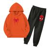 Unisex Kids Hoodie and Jogger Set with Graphic Print and Pockets for Everyday Wear