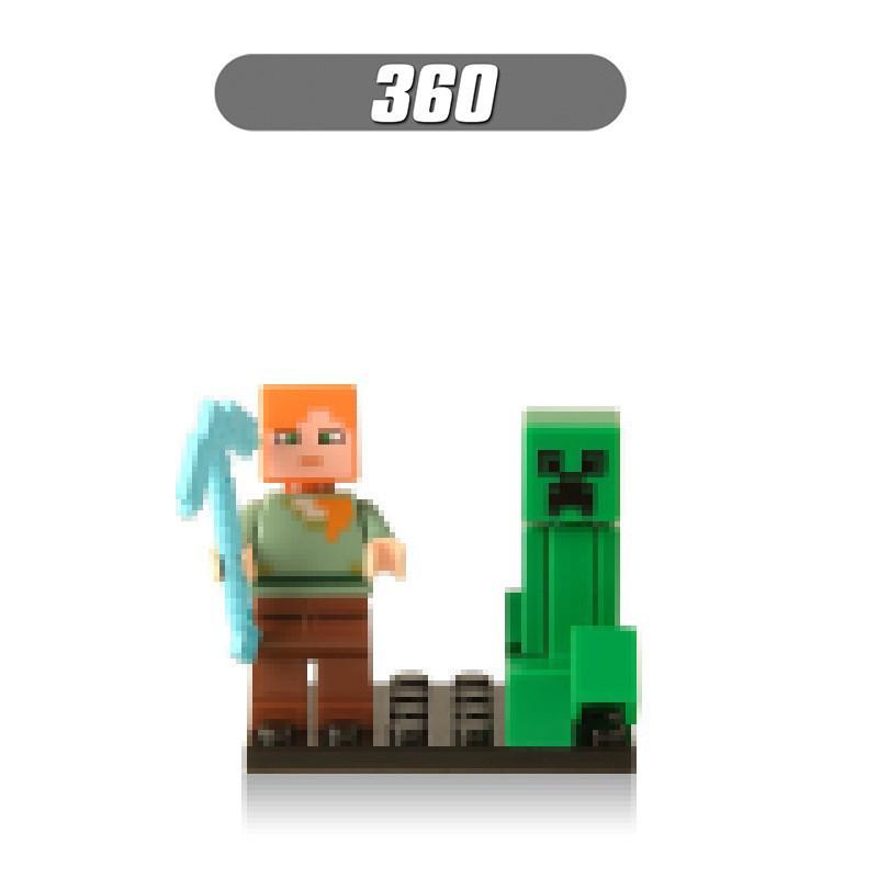 My Series World Minifigure Building Blocks Set (355-362) - Bagged Minifigure Toy