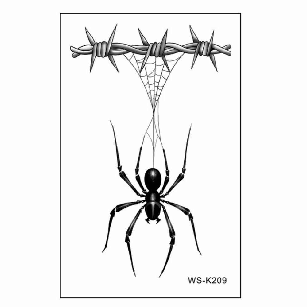 Disposable Halloween Temporary Tattoo Waterproof Halloween Face Tattoo Body Decoration Type A