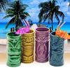 Set di 4 bicchieri da cocktail Tiki statuette tiki mug