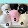 Șapcă de baseball brodată cu litera Alo pentru femei, amestec de bumbac, protecție solară, accesoriu de modă casual de vară