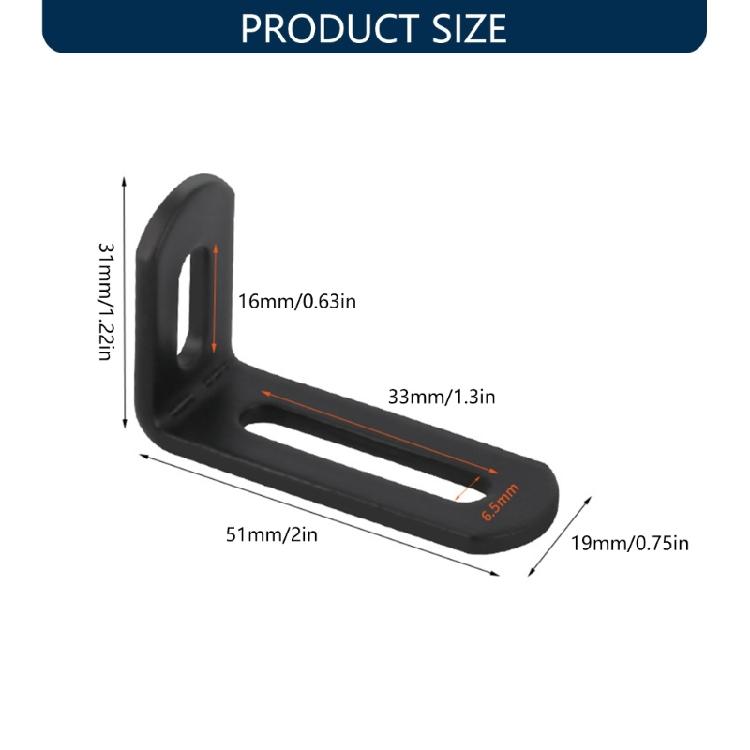 Professional Grade 90 Degree Double Slot Brackets for Structural Support In Renovations Projects