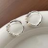 Elegant Women's Geometric Irregular Pearl Elastic Ring - Trendy New Style for Index Finger