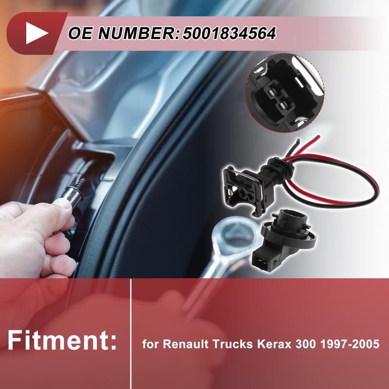 UXCELL Indicator Light Socket Wiring for Renault Trucks Kerax 300 97-05 No.5001834564