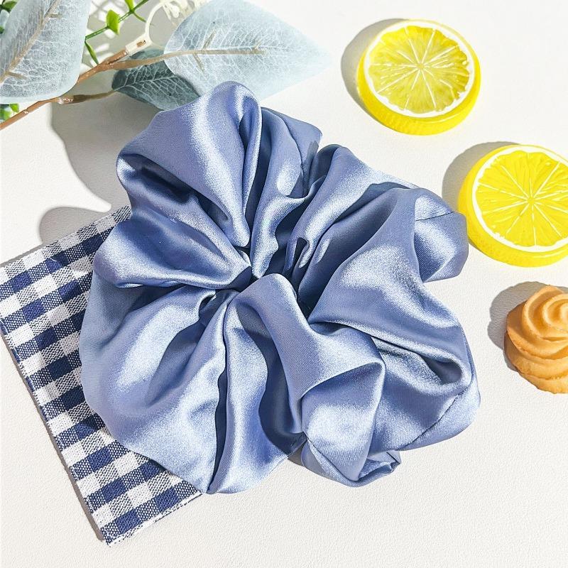 New Large-sized Fabric Hair Band and Hair AccessoryFeaturing Retro Floral and Diamond-encrusted Ponytail Hair Ties