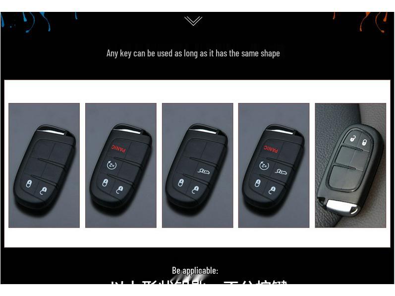 TPU Key Case for Jeep Cherokee, Renegade, Compass, and Dodge - Car Key Protective Cover