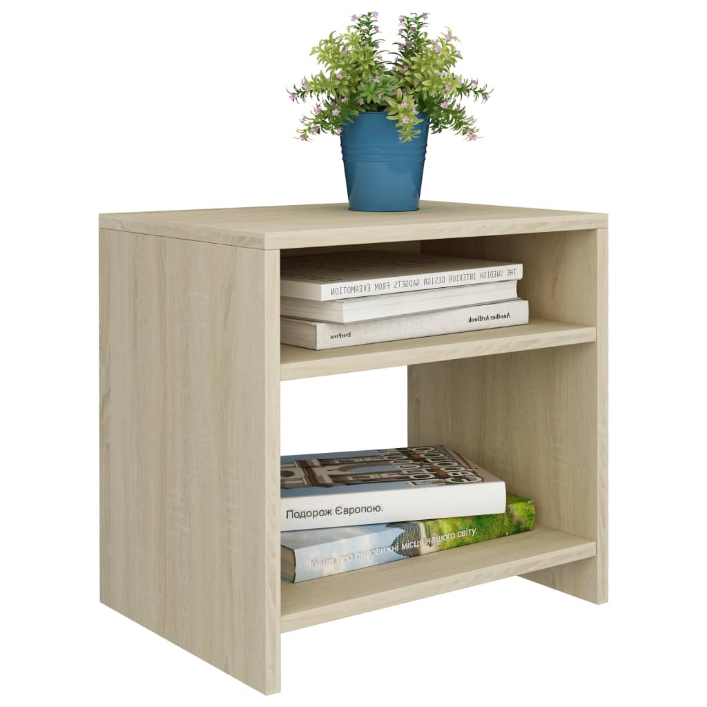 Nightstands 2 pcs Sonoma Oak 40 x 30 x 40 cm Particleboard
