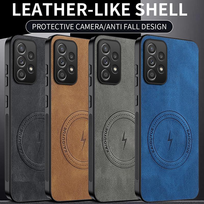 For Samsung A52 A52S Luxury New Style Leather Phone Case  For Samsung Galaxy A52 Magnetic Wireless Charge Shockproof Cover Capa