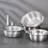 Wutuo 304 Edelstahl Rührschüssel- & Sieb-Set