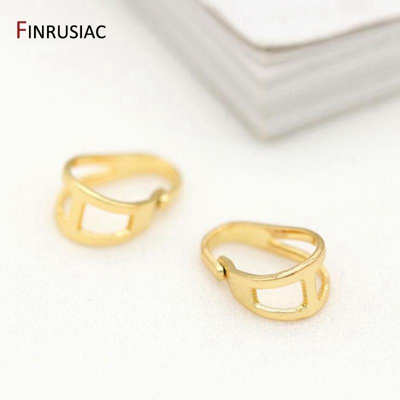 

14K Gold Plated Bale Pinch Clasp For Pendant Making DIY Necklace Jewelry Making Findings 10 Pieces