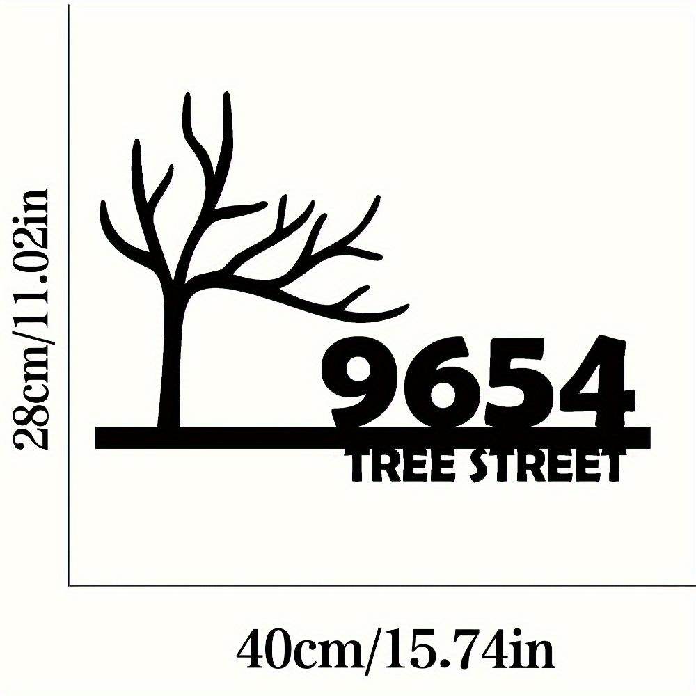 Металлическое дерево Настенное искусство Декор Для дома и улицы Подарок