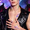 5 Sheets Holographic Lightning Tattoos Flash Temporary Stickers Full Color Body