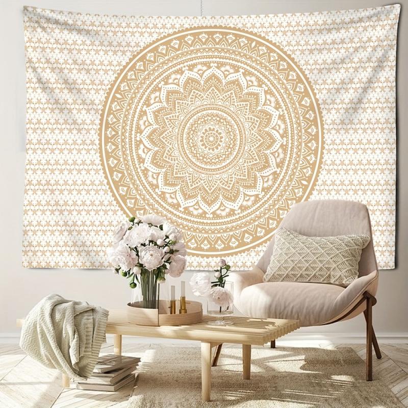 VIKAMA Mandala Abstract Floral Tapestry In Bohemian Style Suitable For Guesthouse Living Rooms Bedrooms And Home Decor