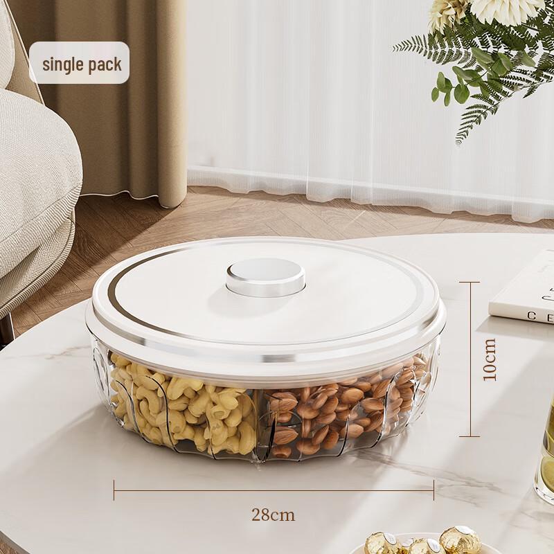 Transparent Divided Desktop Snack & Dry Fruit Box