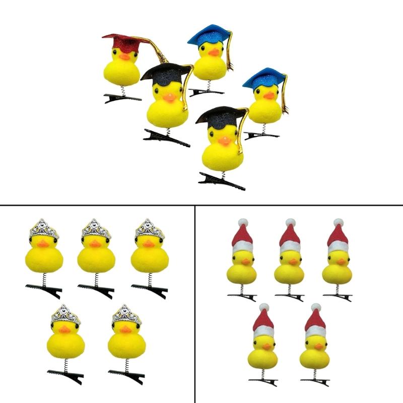 Fun Hairpin Realistic Duck Animal Headwear Bunches Hair Barrettes Clip for Lady Girl Teenagers