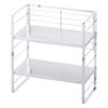 Shimomura Kihan Height Adjustable Kitchen Width 38cm In Storage 2 Utilizes Dead Small Bay Window Easy To Stainless 38018 Rack, [Made Japan] Rack,