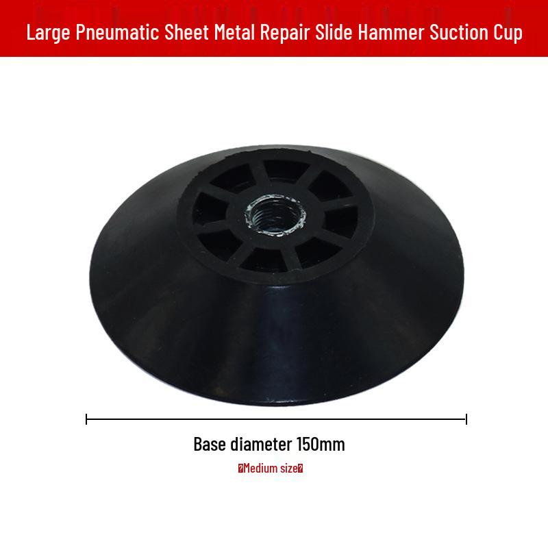 Pneumatisches Dellenreparaturwerkzeug mit Vakuumsaugnapf und Gleithammer.