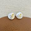 Fresh Seashell Flower Stud Earrings: Exquisite Minimalist Fashion for Women