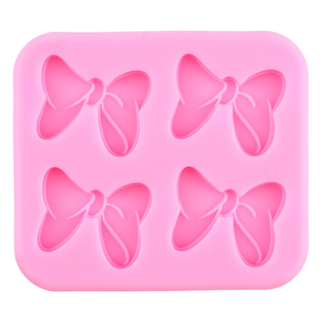 Schleifen Silikonform DIY Hochzeit Cupcake Topper Fondant Kuchen Dekorieren Werkzeuge Fliege Kuchen Grenze Schokolade Süßigkeiten Tonform