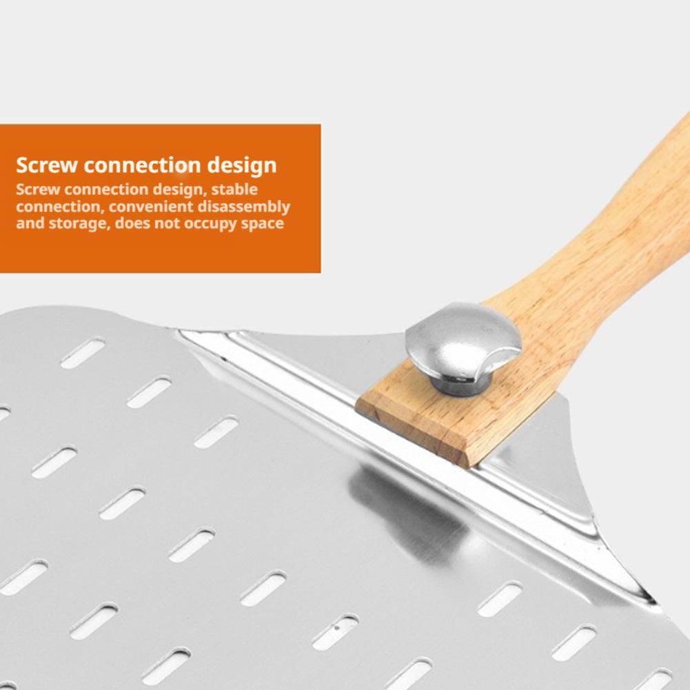 Pizza Peel Perforated Peel Foldable Pizza Turner Transfer Tool For Oven Grill Baking Pizza Stone Bread Pastry Kitchen Accessory