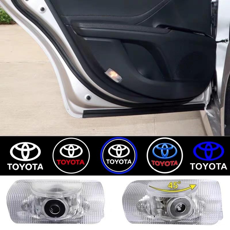 2PCS LED Door Welcome Light for Toyota Highlander RAV4 Camry AVALON Corolla Prado Door Step Lamp Toyota Logo Projector Car Decor