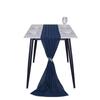 Sheer Chiffon Luxury Solid Colorful Table Runner Blue Rustic Boho Wedding Party Bridal Shower Birthday Home Christmas Decoration