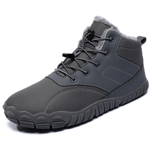 

Новые уличные ботинки из хлопка, мужские теплые зимние ботинки с бархатным противоскользящим покрытием, износостойкие походные ботинки из хлопка H525 47 серый