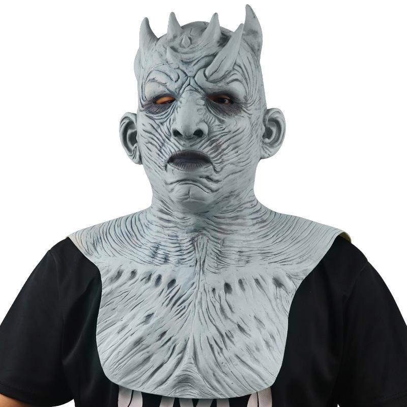 Halloween Horror Mask Latex Game of Thrones Night King Mask Night King Mask Long Night King
