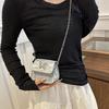 Women Mini Crossbody Bag Sling Bag with Chain Shoulder Strap Girls Elegant Crossbody Handbag for Shopping Dating Parties
