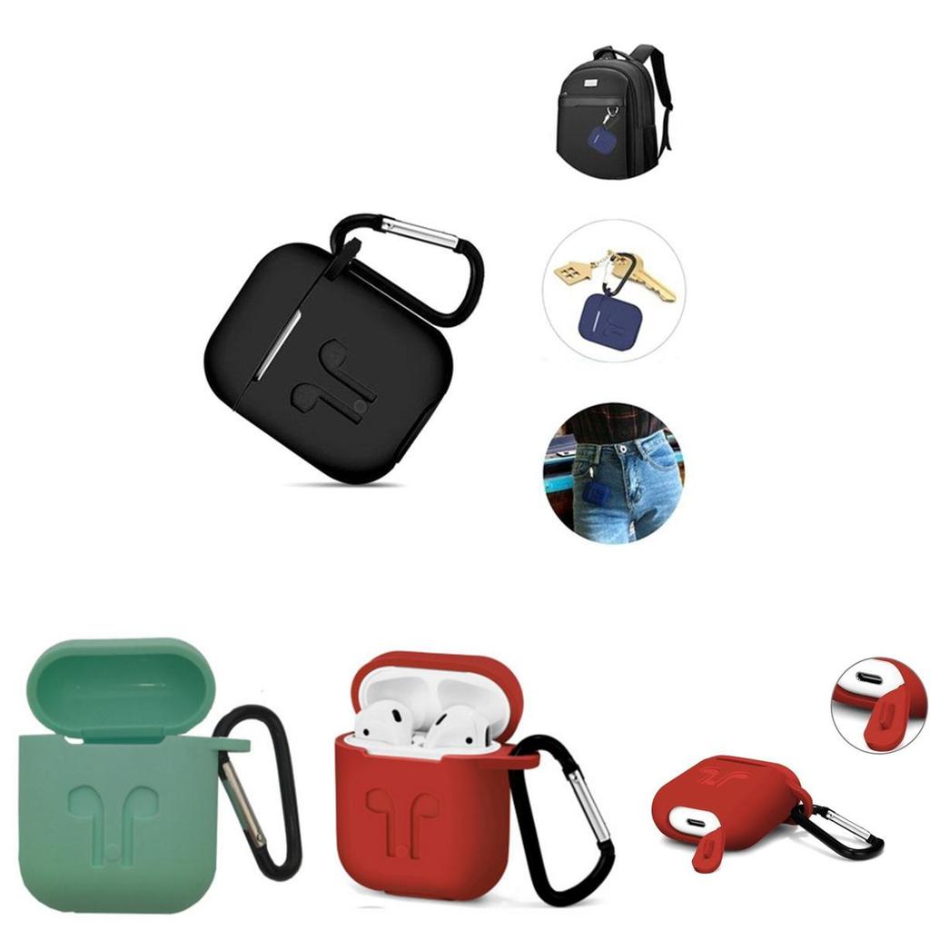 Shockproof Apple Airpods Case Cover Skin With Antilost Strap And Charging Compatibility