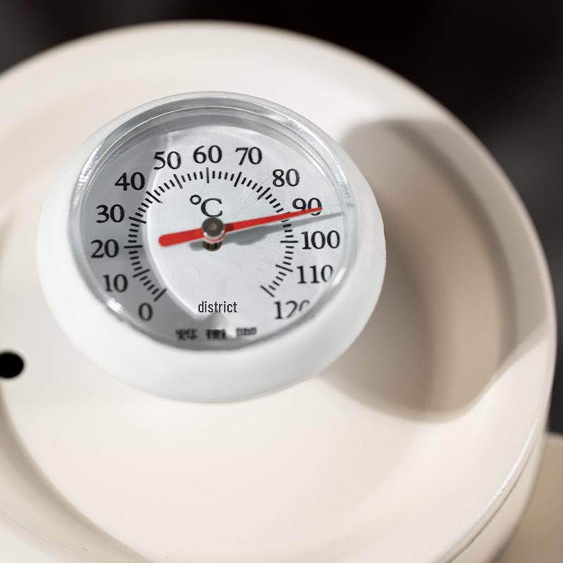 Σετ Καφέ Κανάτας Λαιμού Χήνας από Ανοξείδωτο Ατσάλι με Θερμόμετρο & Αντιθερμική Λαβή - Δωρεάν Αποστολή