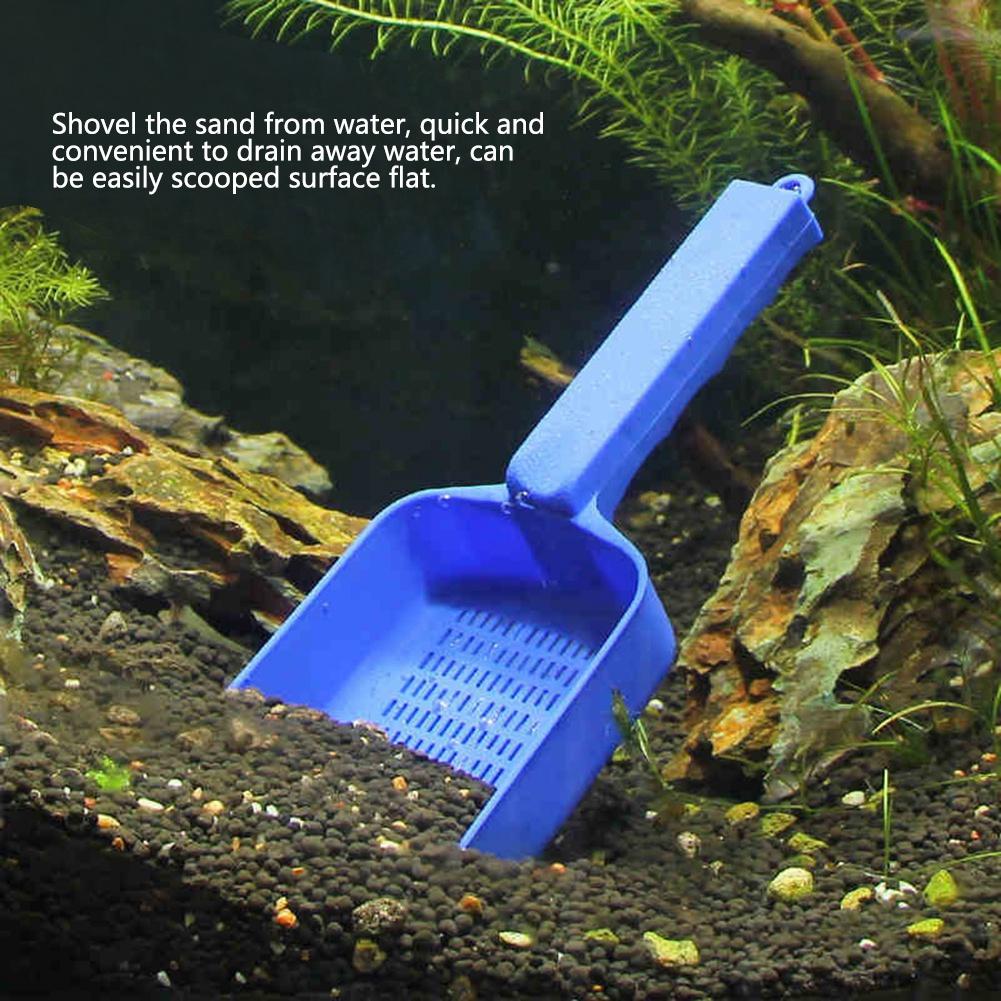 ABS Plastic Multifunction Aquarium Water Leaking Sand Shovel Fish Tank Practical Cleaning Tool