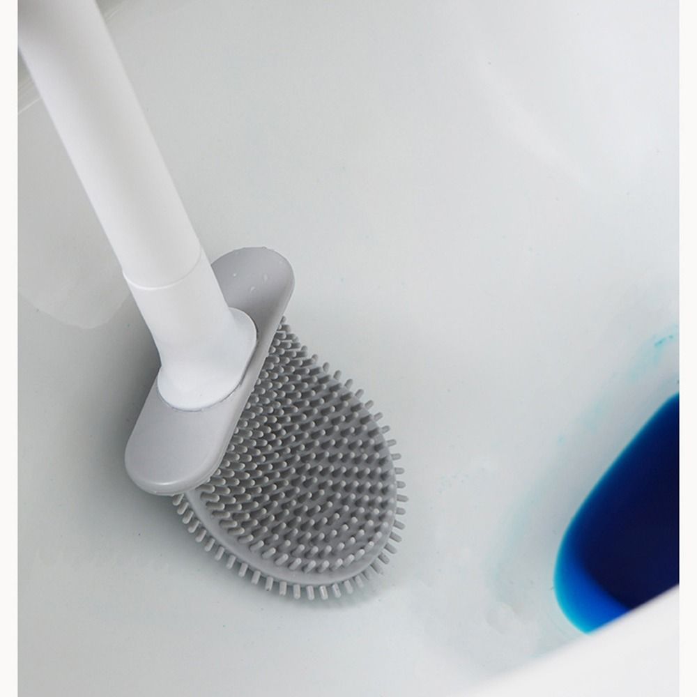 Wall Mounted Toilet Cleaner Brush Set Long Handle Bathroom Artifact Bathroom Brush  WC Cleaning