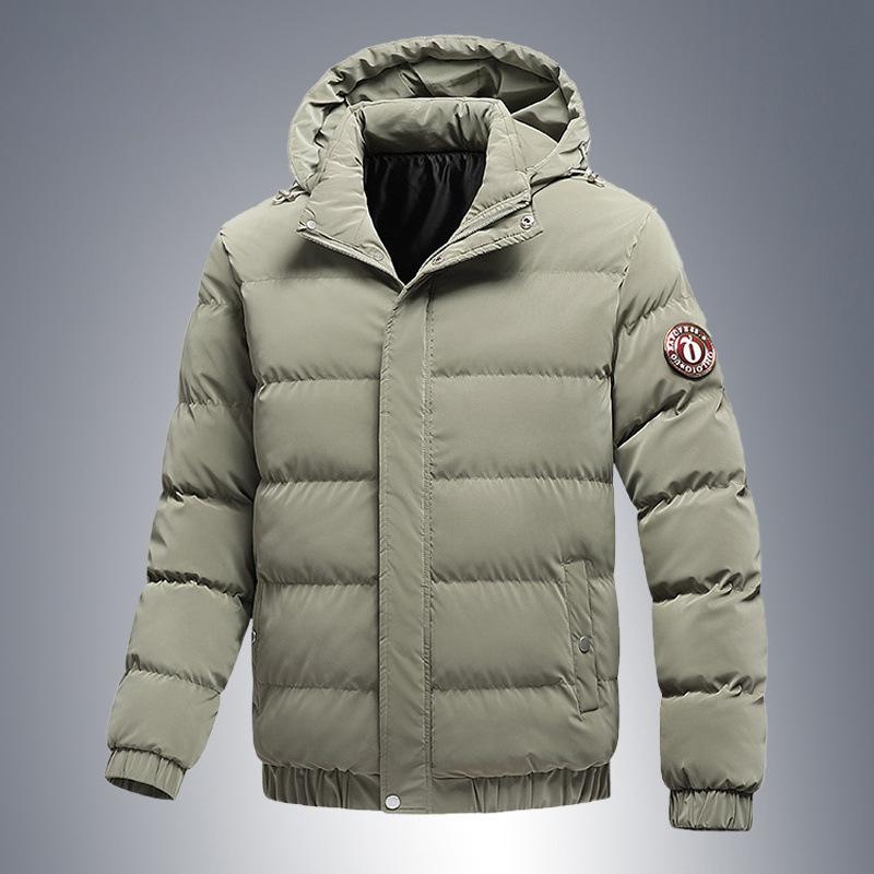 Cotton Clothing Winter Cotton Jacket Trendy Brand Men's Short Casual Warm Thickened Cotton Clothing Loose Hooded Jacket