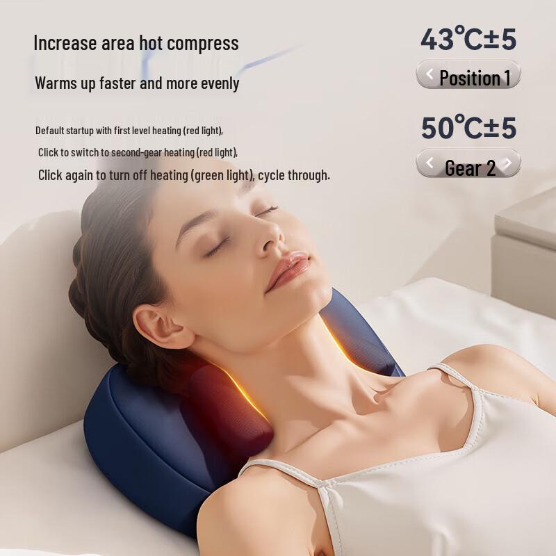 Aux Kneading Massage Cushion for Neck, Shoulder & Back