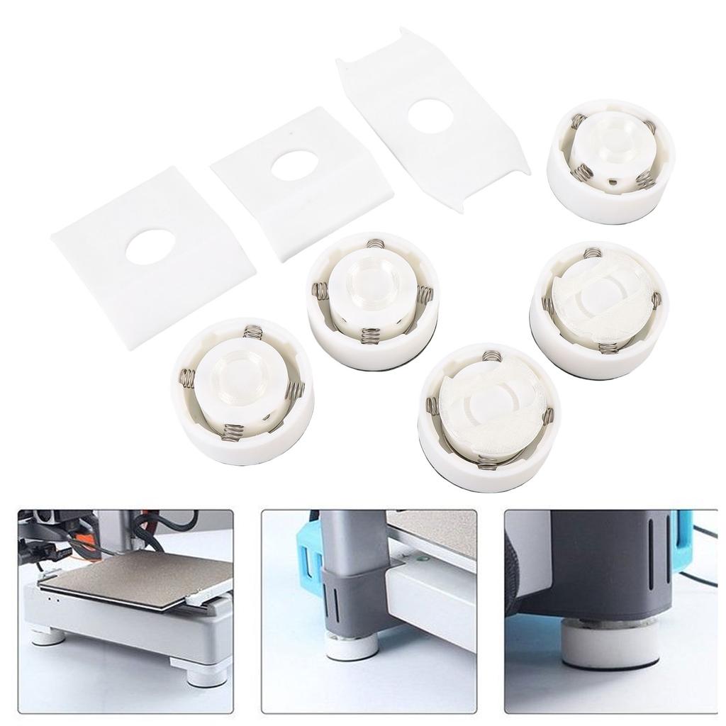 3D Printer Non Slip Pads Anti Vibration Feet Pads Fit for A1 3D Printer Spring Damping Non Slip Rubber Pad Kit