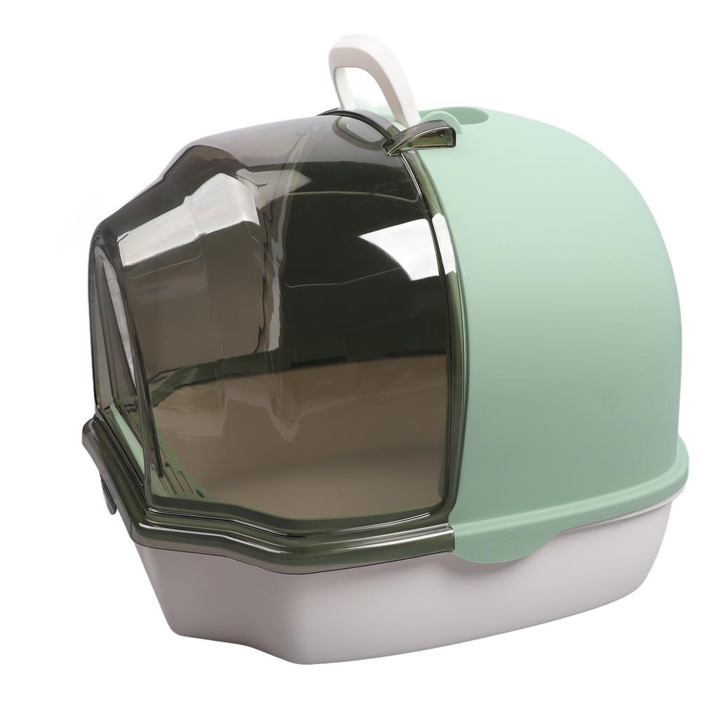 Enclosed Cat Litter Box Double Doors Large Space Splash Proof Odor Removal Portable Kitty Litter