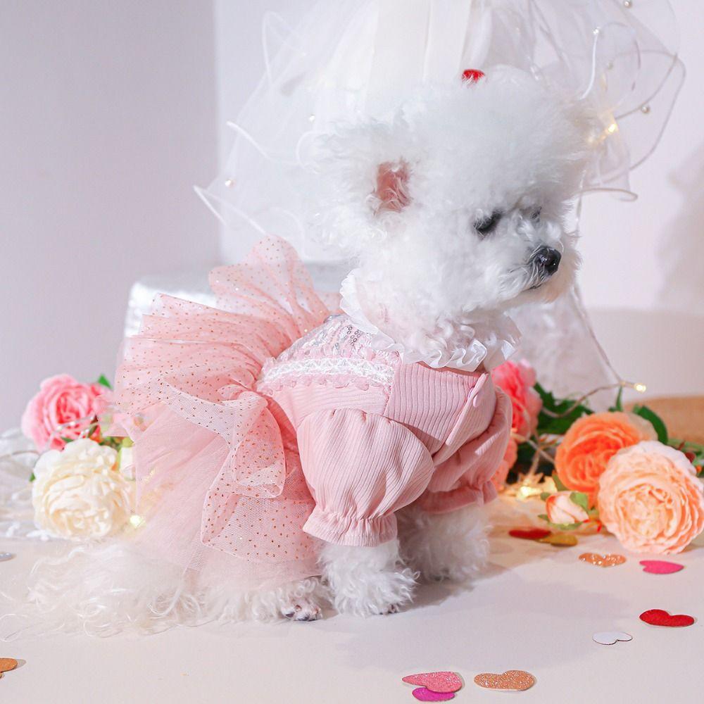 Pretty Dog Lace Skirt Soft Summer Dog Clothes Unique Cat Princess Dresses  Pet Supplies