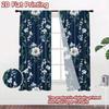 2D flat Photography Backdrop Background cloth Floral Navy Elegance 100% Polyester Party & Holiday Decor Perfect for Bedroom