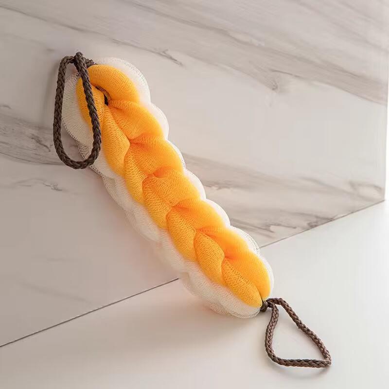 Stretchable Two-Tone Back Scrubber Loofah