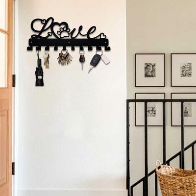 1 Stück Wandhaken im Liebesdesign - Metallkunst für Schlüssel, Mäntel und Handtücher, Wandmontierte Dekoration zur Aufwertung Ihres Raumes