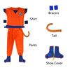 Halloween Kids Adult Goku Costume Anime Son Goku Cosplay Costume Uniform Wig Gift Halloween Carnival Party Clothes for Man Woman