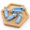 Crystal Hexagonal Column Pendant Popular Hexagonal Prism Bullet Luminous Stone Necklace Pendant N759