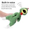 Molar Interactive Corduroy Pets Dog Toys Squeaky Plush Chew Toy Screaming Chicken