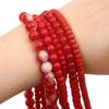 Red Color Crystal Glass Beads Loose Space Beads for Bracelet Necklace DIY Jewelry Craft Making Accessories