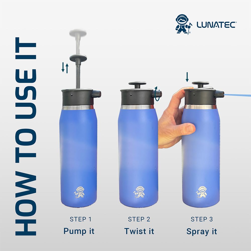 Lunatec Aquabot Clear 750ml Water Bottle for Outdoor Camping Multi-Purpose (LTA1050000)