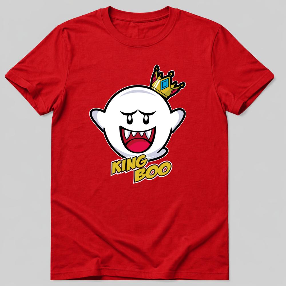Boo King TShirt Cartoon Crown Character Graphic Tee Unisex S