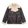 Gefühl von Fell integrierte Imitation Lammwolle Jacke Damen Winter verdickt warm locker Lokomotive Jacke Jacke